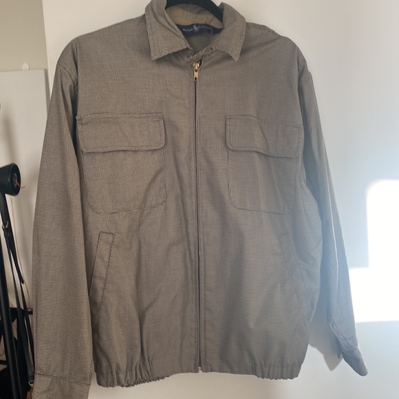 Vintage Ralph Lauren Zipper Jacket with a button sleeve and collar WATWE PROOF - Picture 8 of 11